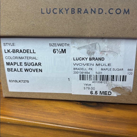 🍀Lucky Brand Woven Mules🍀 - Picture 5 of 6